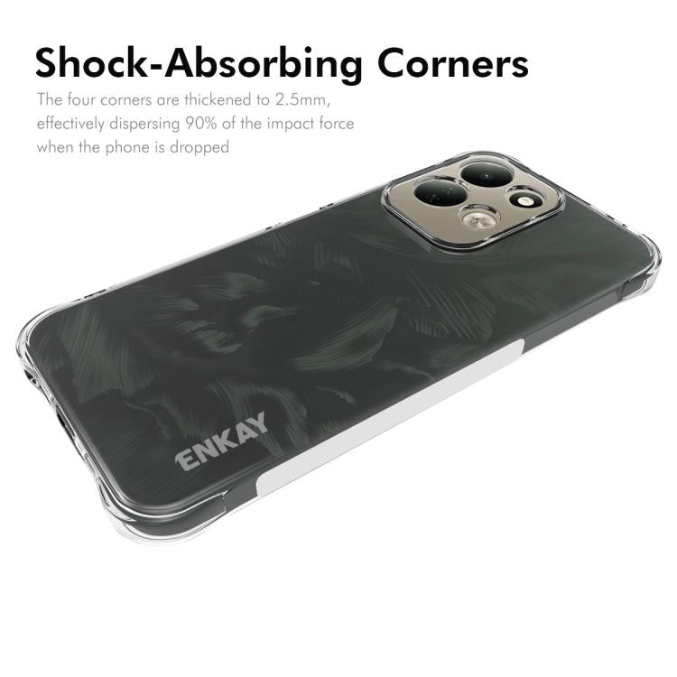 ENKAY Hat-Prince Transparent TPU Shockproof Phone Case, For Redmi 17 4G / 5G Global 170mm, For Redmi Note 15 4G / 5G Global 164mm, For Redmi 15C 5G / 4G EU 173mm, For Xiaomi Poco M7 Plus 5G / M7 4G 169mm, Redmi 15 5G Global / 15 4G SEA 169.5mm         ...