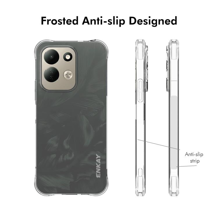 ENKAY Hat-Prince Transparent TPU Shockproof Phone Case, For Redmi 17 4G / 5G Global 170mm, For Redmi Note 15 4G / 5G Global 164mm, For Redmi 15C 5G / 4G EU 173mm, For Xiaomi Poco M7 Plus 5G / M7 4G 169mm, Redmi 15 5G Global / 15 4G SEA 169.5mm         ...