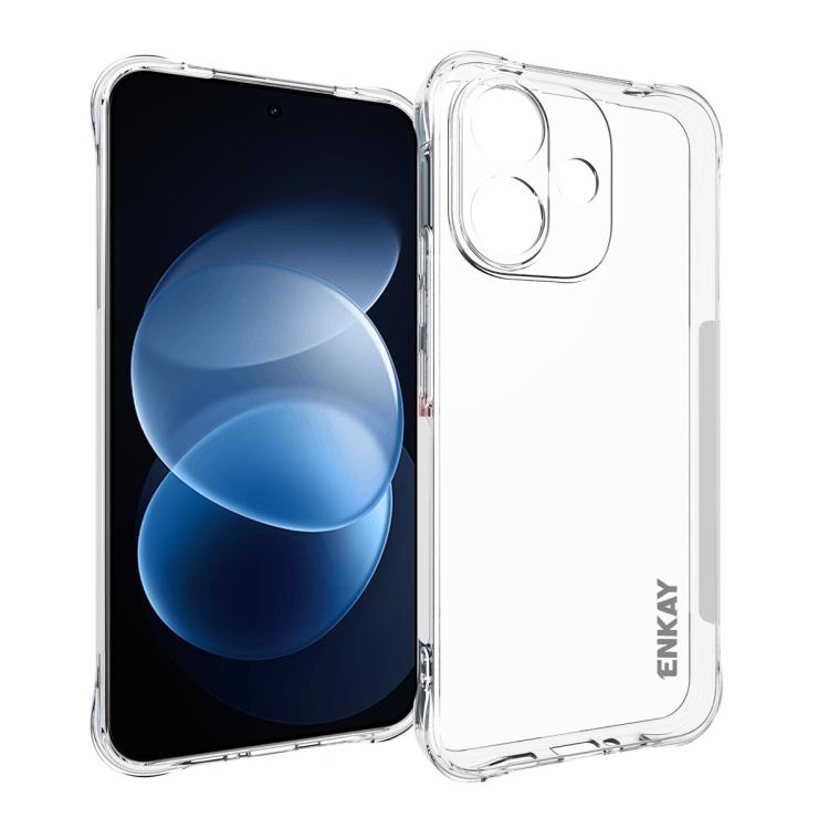 ENKAY Hat-Prince Transparent TPU Shockproof Phone Case, For Redmi Note 17 Pro 5G Global 163mm, For Xiaomi 17T Pro5G, For Redmi 15a 5G, For Xiaomi 17T, For Xiaomi 17 Ultra, For Redmi Note 15 Pro 4G Global 163.2mm, For Redmi K90, For Redmi K90 Pro Max   ...