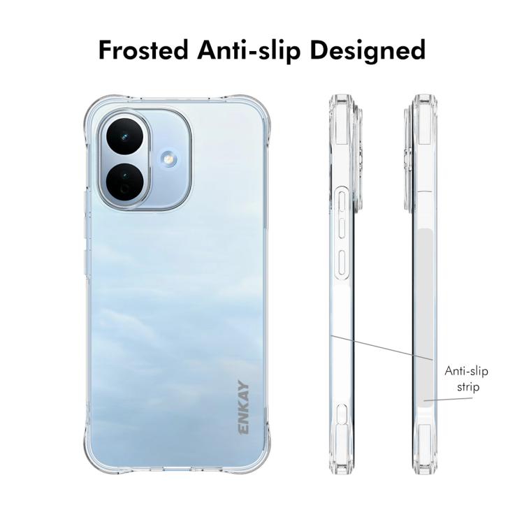 ENKAY Hat-Prince Transparent TPU Shockproof Phone Case, For Redmi Note 17 Pro 5G Global 163mm, For Xiaomi 17T Pro5G, For Redmi 15a 5G, For Xiaomi 17T, For Xiaomi 17 Ultra, For Redmi Note 15 Pro 4G Global 163.2mm, For Redmi K90, For Redmi K90 Pro Max   ...