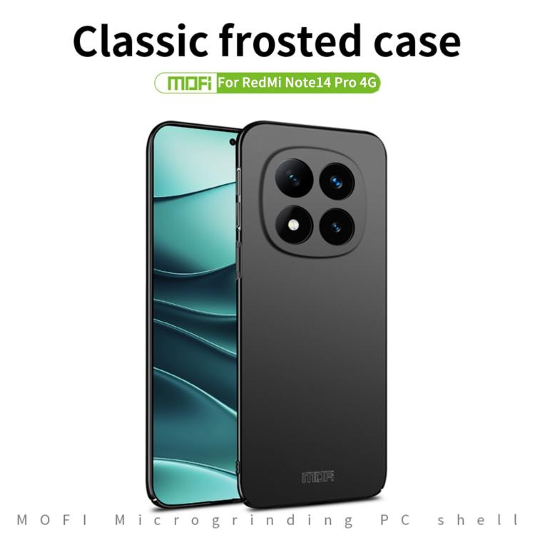 MOFI Micro-Frosted PC Ultra-thin Hard Phone Case, For Xiaomi Redmi Note 14 Pro 4G, For Xiaomi Redmi Note 14 4G 163.25mm, For Xiaomi Redmi Note 14 5G, For Xiaomi 15 Pro, For Xiaomi 15, For Xiaomi Redmi Note 14 Pro+, For Xiaomi 14T Pro, For Xiaomi 14T   ...