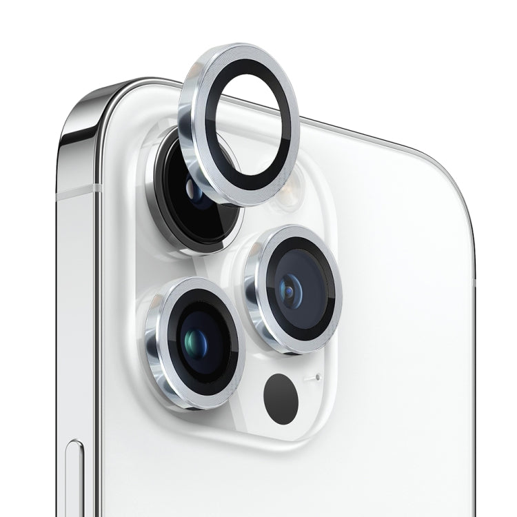 NORTHJO Camera Lens Tempered Glass CD Vein Metal Ring Film, For iPhone 14 Pro / 14 Pro Max