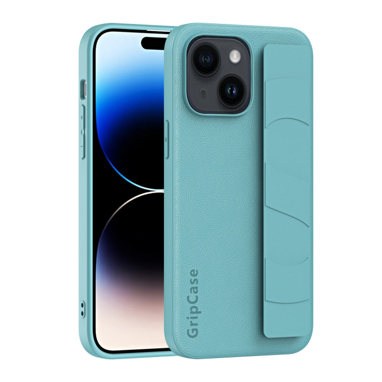 Skin Elastic Wrist Grip Back Cover Phone Case, For iPhone 14, For iPhone 15 Pro Max, For iPhone 15 Pro, For iPhone 14 Pro, For iPhone 14 Plus, For iPhone 15 Plus, For iPhone 15, For iPhone 14 Pro Max