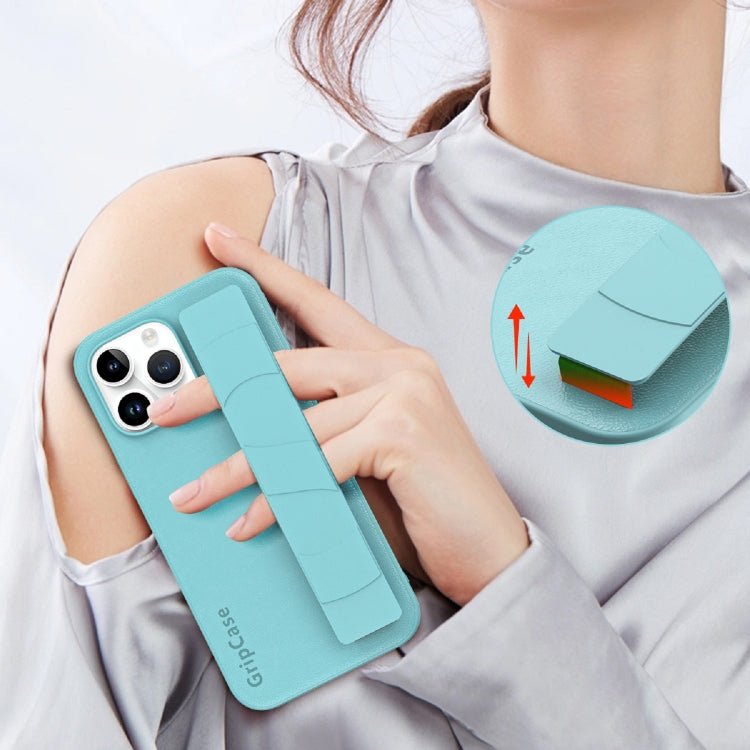 Skin Elastic Wrist Grip Back Cover Phone Case, For iPhone 14, For iPhone 15 Pro Max, For iPhone 15 Pro, For iPhone 14 Pro, For iPhone 14 Plus, For iPhone 15 Plus, For iPhone 15, For iPhone 14 Pro Max