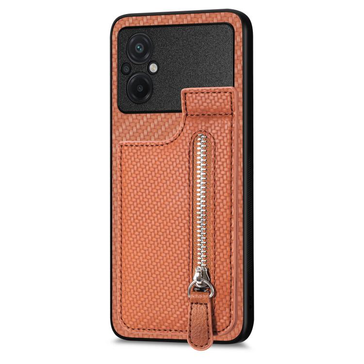 Carbon Fiber Vertical Flip Zipper Phone Case, For Xiaomi 12T, For Xiaomi POCO M5 4G, For Redmi Note 11T Pro 5G, For Redmi 10C, For Redmi Note 11 4G, For Redmi 10, For Redmi Note 10 4G