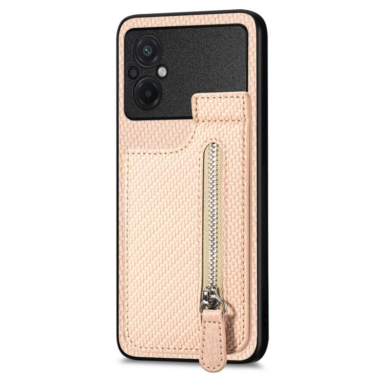 Carbon Fiber Vertical Flip Zipper Phone Case, For Xiaomi 12T, For Xiaomi POCO M5 4G, For Redmi Note 11T Pro 5G, For Redmi 10C, For Redmi Note 11 4G, For Redmi 10, For Redmi Note 10 4G