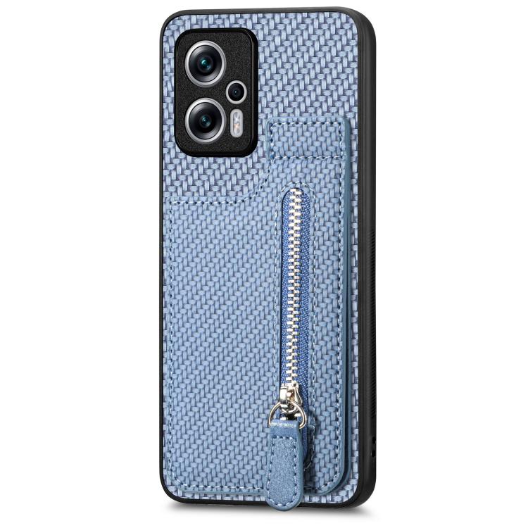 Carbon Fiber Vertical Flip Zipper Phone Case, For Xiaomi 12T, For Xiaomi POCO M5 4G, For Redmi Note 11T Pro 5G, For Redmi 10C, For Redmi Note 11 4G, For Redmi 10, For Redmi Note 10 4G