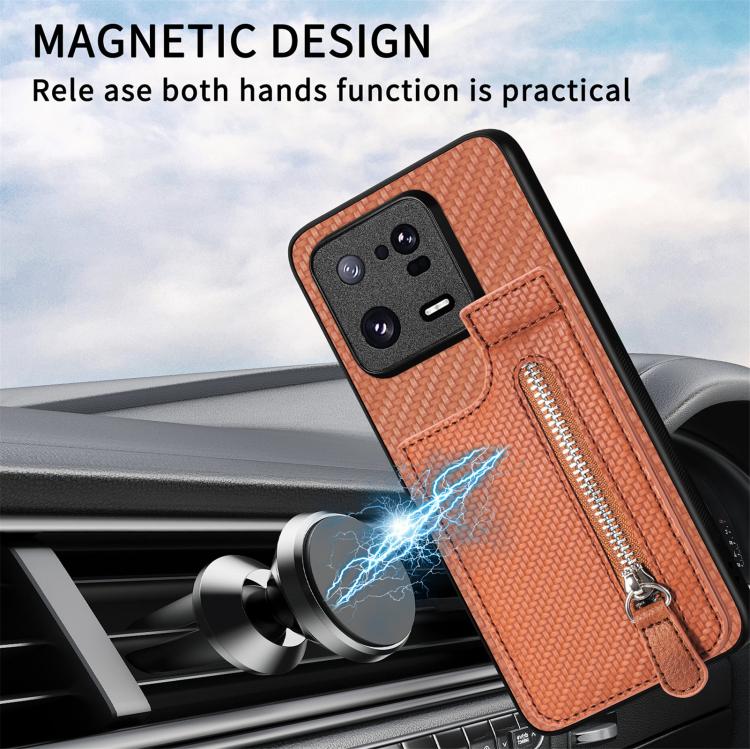Carbon Fiber Vertical Flip Zipper Phone Case, For Xiaomi 12T, For Xiaomi POCO M5 4G, For Redmi Note 11T Pro 5G, For Redmi 10C, For Redmi Note 11 4G, For Redmi 10, For Redmi Note 10 4G