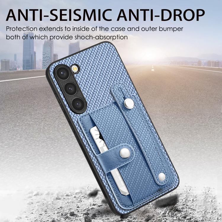 Wristband Kickstand Wallet Back Phone Case with Tool Knife, For Samsung Galaxy A50