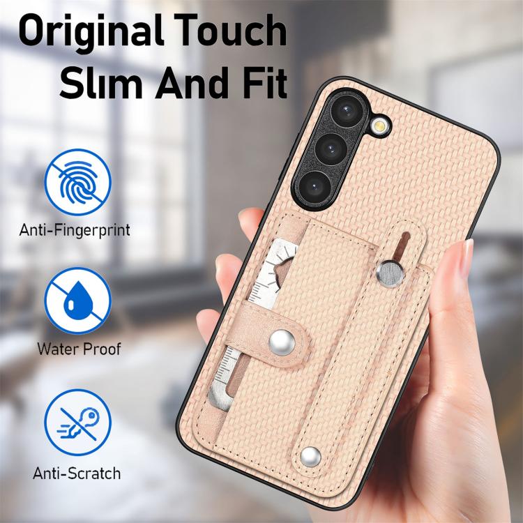 Wristband Kickstand Wallet Back Phone Case with Tool Knife, For Samsung Galaxy A50