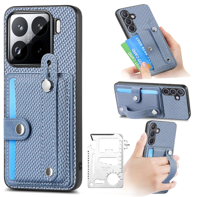 Wristband Kickstand Card Wallet Back Phone Case with Tool Knife, For Redmi 15C 5G / 4G Global 171mm, For Xiaomi 15T, For Redmi K80 Pro / Poco F7 Ultra, For Redmi K80 / Poco F7 Pro, For Redmi Turbo 4, For Xiaomi Poco X7 Pro, For Xiaomi 15 Pro           ...
