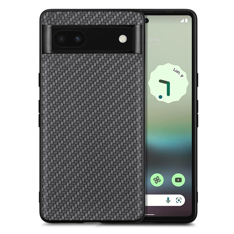 Carbon Fiber Texture Leather Back Cover Phone Case, For Google Pixel 10 Pro XL, For Google Pixel 10 / 10 Pro, For Google Pixel 9a, For Google Pixel 9 Pro XL, For Google Pixel 9 / 9 Pro, For Google Pixel 7a, For Google Pixel 6a, For Google Pixel 6 Pro  ...
