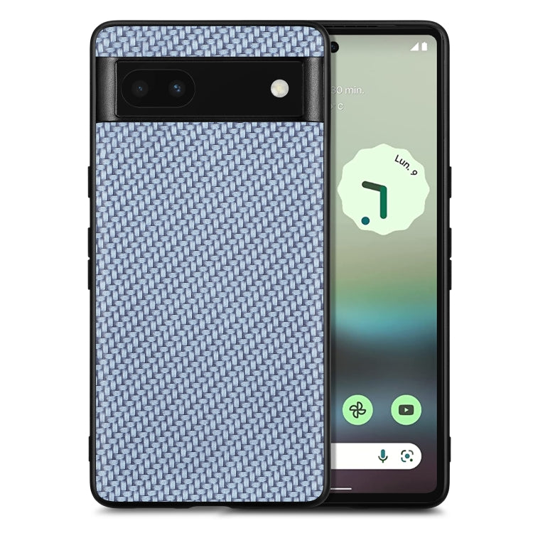 Carbon Fiber Texture Leather Back Cover Phone Case, For Google Pixel 10 Pro XL, For Google Pixel 10 / 10 Pro, For Google Pixel 9a, For Google Pixel 9 Pro XL, For Google Pixel 9 / 9 Pro, For Google Pixel 7a, For Google Pixel 6a, For Google Pixel 6 Pro  ...