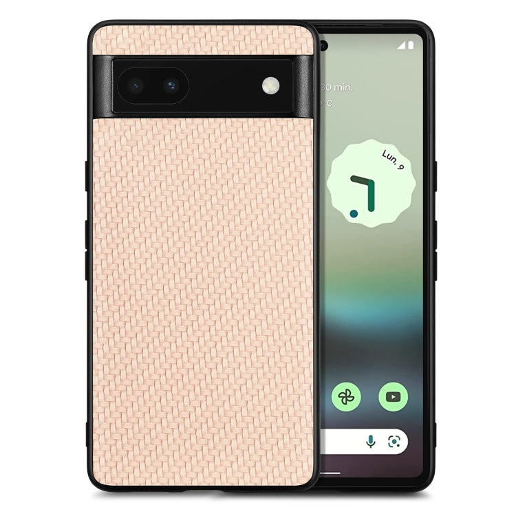 Carbon Fiber Texture Leather Back Cover Phone Case, For Google Pixel 10 Pro XL, For Google Pixel 10 / 10 Pro, For Google Pixel 9a, For Google Pixel 9 Pro XL, For Google Pixel 9 / 9 Pro, For Google Pixel 7a, For Google Pixel 6a, For Google Pixel 6 Pro  ...