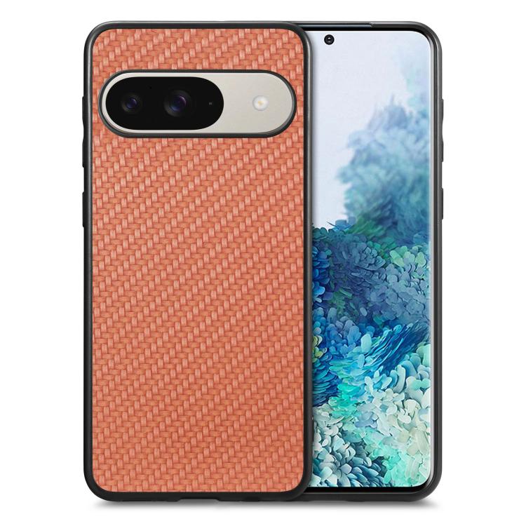 Carbon Fiber Texture Leather Back Cover Phone Case, For Google Pixel 10 Pro XL, For Google Pixel 10 / 10 Pro, For Google Pixel 9a, For Google Pixel 9 Pro XL, For Google Pixel 9 / 9 Pro, For Google Pixel 7a, For Google Pixel 6a, For Google Pixel 6 Pro  ...