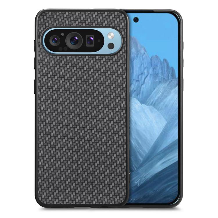 Carbon Fiber Texture Leather Back Cover Phone Case, For Google Pixel 10 Pro XL, For Google Pixel 10 / 10 Pro, For Google Pixel 9a, For Google Pixel 9 Pro XL, For Google Pixel 9 / 9 Pro, For Google Pixel 7a, For Google Pixel 6a, For Google Pixel 6 Pro  ...