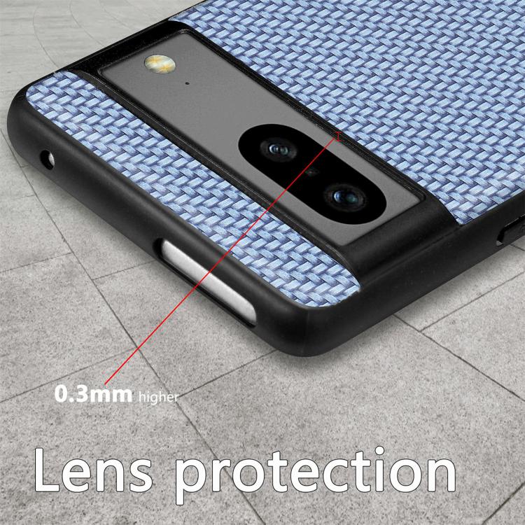 Carbon Fiber Texture Leather Back Cover Phone Case, For Google Pixel 6, For Google Pixel 10 / 10 Pro, For Google Pixel 9 / 9 Pro
