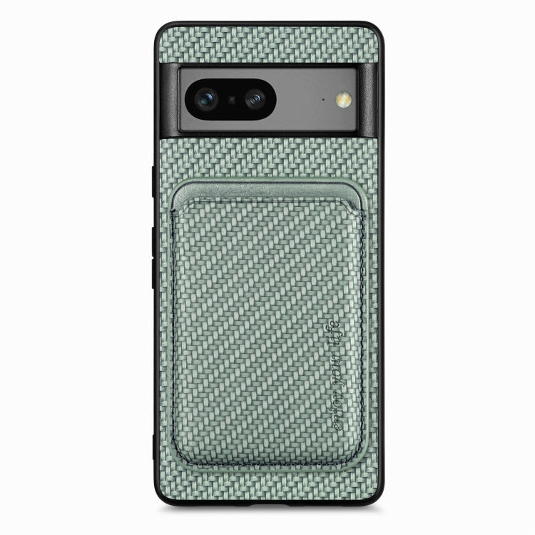 Carbon Fiber Leather Card Magsafe Phone Case, For Google Pixel 10 Pro XL, For Google Pixel 9 Pro XL, For Google Pixel 10 / 10 Pro, For Google Pixel 9 / 9 Pro, For Google Pixel 9a, For Google Pixel 7 Pro, For Google Pixel 7, For Google Pixel 6