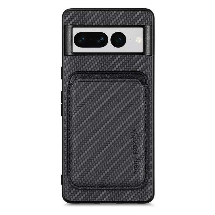 Carbon Fiber Leather Card Magsafe Phone Case, For Google Pixel 10 Pro XL, For Google Pixel 9 Pro XL, For Google Pixel 10 / 10 Pro, For Google Pixel 9 / 9 Pro, For Google Pixel 9a, For Google Pixel 7 Pro, For Google Pixel 7, For Google Pixel 6