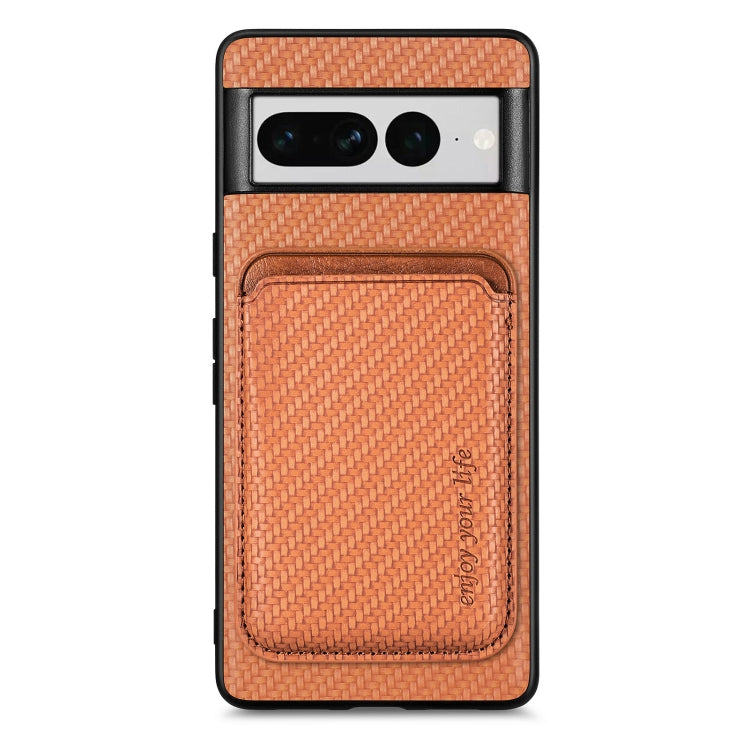 Carbon Fiber Leather Card Magsafe Phone Case, For Google Pixel 10 Pro XL, For Google Pixel 9 Pro XL, For Google Pixel 10 / 10 Pro, For Google Pixel 9 / 9 Pro, For Google Pixel 9a, For Google Pixel 7 Pro, For Google Pixel 7, For Google Pixel 6