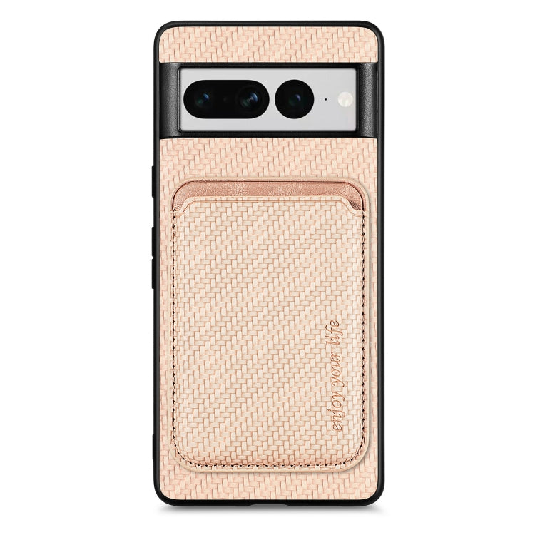 Carbon Fiber Leather Card Magsafe Phone Case, For Google Pixel 10 Pro XL, For Google Pixel 9 Pro XL, For Google Pixel 10 / 10 Pro, For Google Pixel 9 / 9 Pro, For Google Pixel 9a, For Google Pixel 7 Pro, For Google Pixel 7, For Google Pixel 6