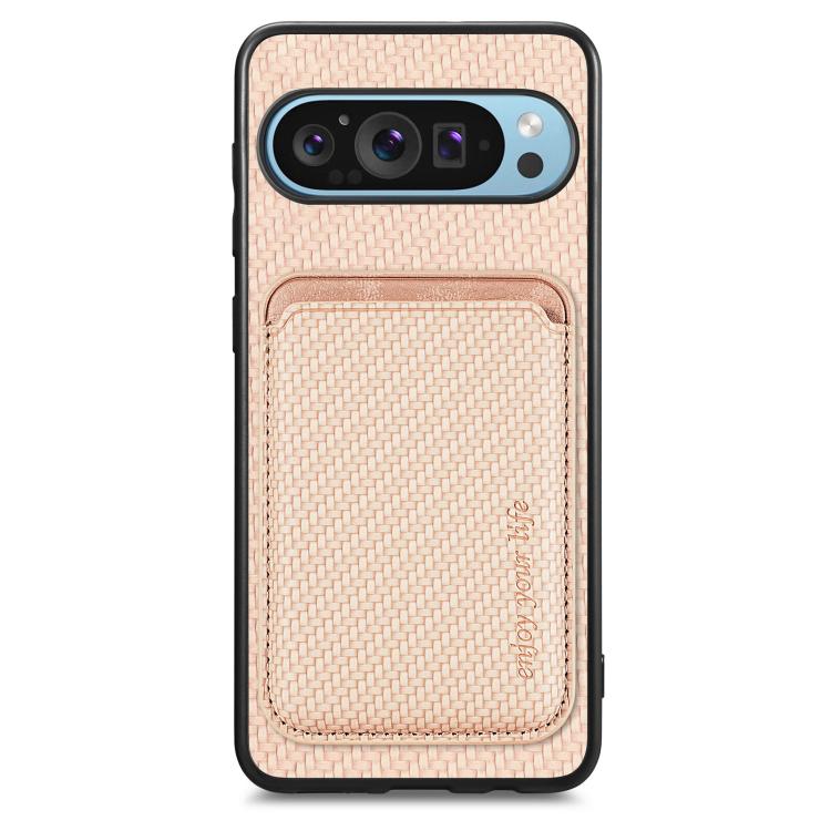 Carbon Fiber Leather Card Magsafe Phone Case, For Google Pixel 10 Pro XL, For Google Pixel 9 Pro XL, For Google Pixel 10 / 10 Pro, For Google Pixel 9 / 9 Pro, For Google Pixel 9a, For Google Pixel 7 Pro, For Google Pixel 7, For Google Pixel 6