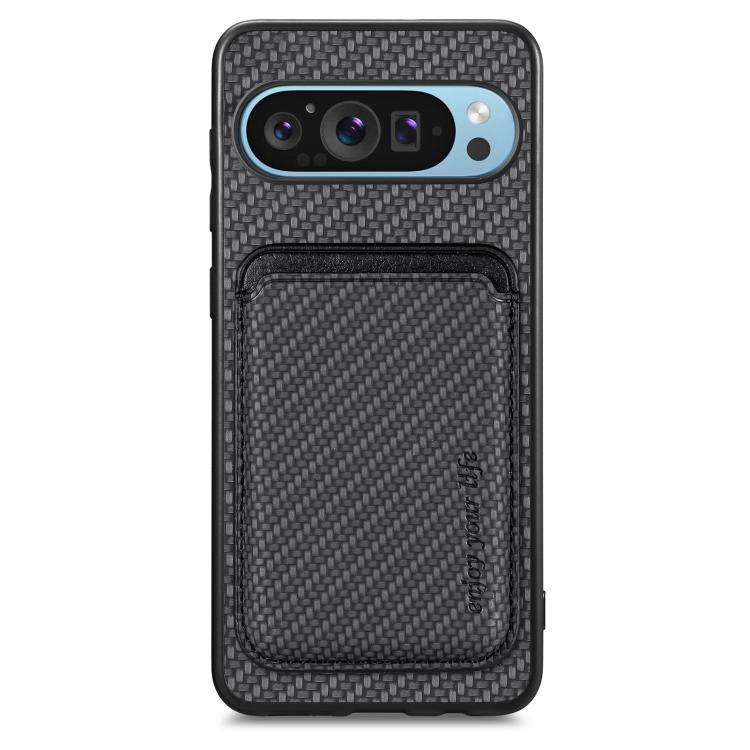 Carbon Fiber Leather Card Magsafe Phone Case, For Google Pixel 11 Pro XL, For Google Pixel 11, For Google Pixel 11 Pro, For Google Pixel 10 Pro XL, For Google Pixel 9 Pro XL, For Google Pixel 10 / 10 Pro, For Google Pixel 9 / 9 Pro, For Google Pixel 9a...
