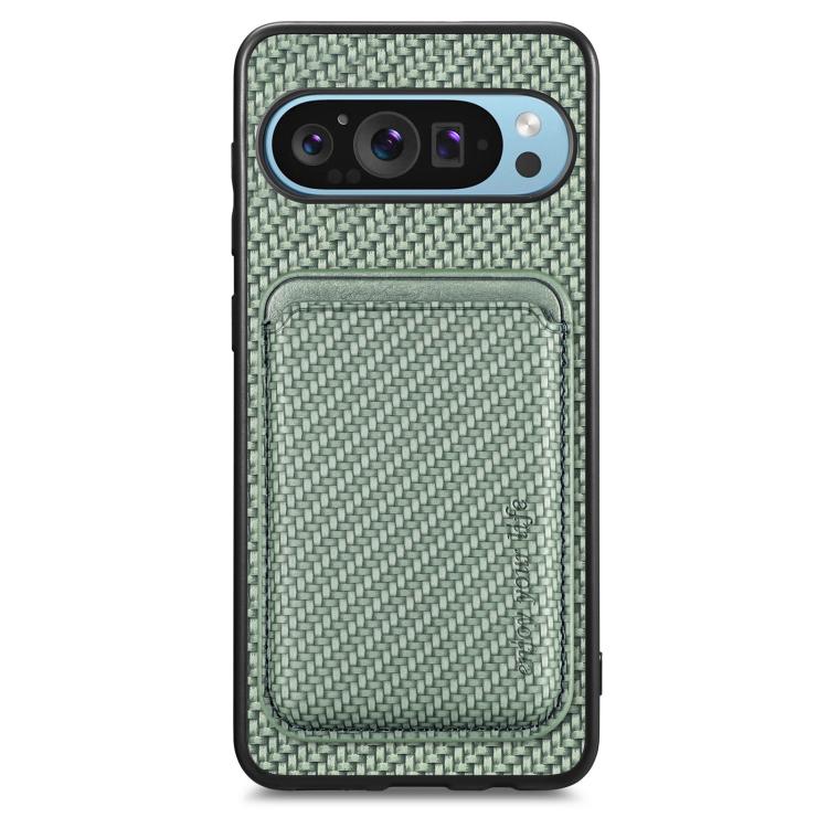 Carbon Fiber Leather Card Magsafe Phone Case, For Google Pixel 11 Pro XL, For Google Pixel 11, For Google Pixel 11 Pro, For Google Pixel 10 Pro XL, For Google Pixel 9 Pro XL, For Google Pixel 10 / 10 Pro, For Google Pixel 9 / 9 Pro, For Google Pixel 9a...