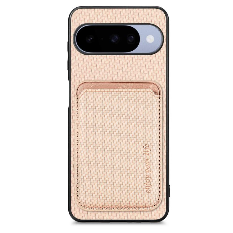 Carbon Fiber Leather Card Magsafe Phone Case, For Google Pixel 11 Pro XL, For Google Pixel 11, For Google Pixel 11 Pro, For Google Pixel 10 Pro XL, For Google Pixel 9 Pro XL, For Google Pixel 10 / 10 Pro, For Google Pixel 9 / 9 Pro, For Google Pixel 9a...