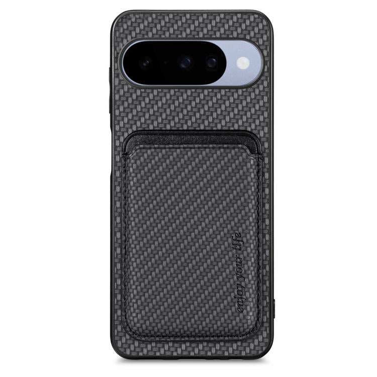 Carbon Fiber Leather Card Magsafe Phone Case, For Google Pixel 11 Pro XL, For Google Pixel 11, For Google Pixel 11 Pro, For Google Pixel 10 Pro XL, For Google Pixel 9 Pro XL, For Google Pixel 10 / 10 Pro, For Google Pixel 9 / 9 Pro, For Google Pixel 9a...