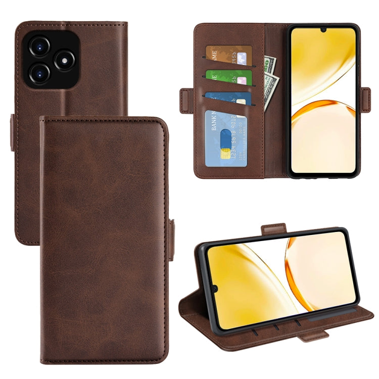 Dual-side Magnetic Buckle Horizontal Flip Leather Phone Case, For Realme 12 Pro+, For Realme C67 5G, For Realme 11X, For Realme C65 4G, For Realme C85 5G / 15x 5G, For Realme 15 5G / 15 Pro 5G, For Realme Narzo N53 / C53