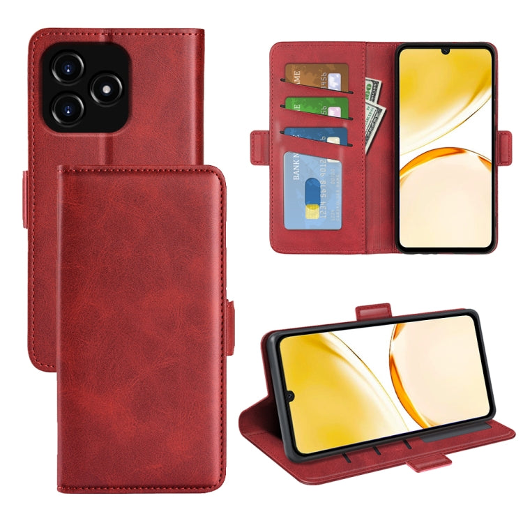 Dual-side Magnetic Buckle Horizontal Flip Leather Phone Case, For Realme 12 Pro+, For Realme C67 5G, For Realme 11X, For Realme C65 4G, For Realme C85 5G / 15x 5G, For Realme 15 5G / 15 Pro 5G, For Realme Narzo N53 / C53