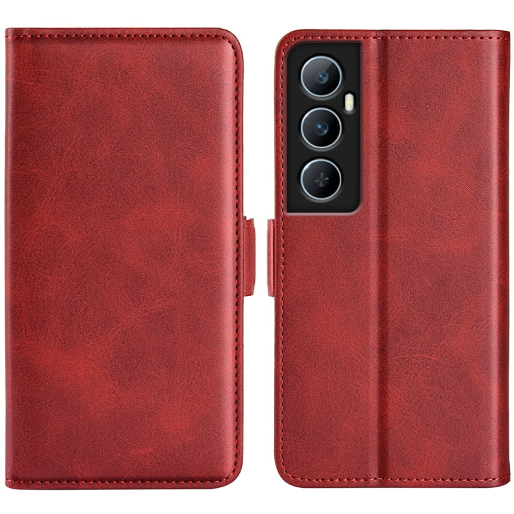 Dual-side Magnetic Buckle Horizontal Flip Leather Phone Case, For Realme 12 Pro+, For Realme C67 5G, For Realme 11X, For Realme C65 4G, For Realme C85 5G / 15x 5G, For Realme 15 5G / 15 Pro 5G, For Realme Narzo N53 / C53