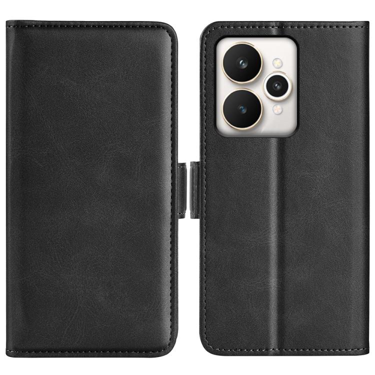 Dual-side Magnetic Buckle Horizontal Flip Leather Phone Case, For Realme 12 Pro+, For Realme C67 5G, For Realme 11X, For Realme C65 4G, For Realme C85 5G / 15x 5G, For Realme 15 5G / 15 Pro 5G, For Realme Narzo N53 / C53