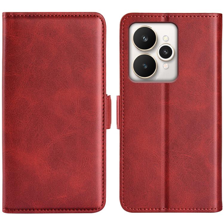 Dual-side Magnetic Buckle Horizontal Flip Leather Phone Case, For Realme 12 Pro+, For Realme C67 5G, For Realme 11X, For Realme C65 4G, For Realme C85 5G / 15x 5G, For Realme 15 5G / 15 Pro 5G, For Realme Narzo N53 / C53