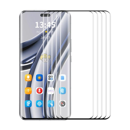 5pcs ENKAY Hat-Prince Hot Bending Full Coverage Side Glue Tempered Glass Film, For Honor 400 Pro Global, For Honor 300 Ultra, For Honor Magic7 Pro, For Honor Magic6 Pro, For Honor 100 Pro, For Honor 100, For Honor 90 Pro, For Honor 90                  ...