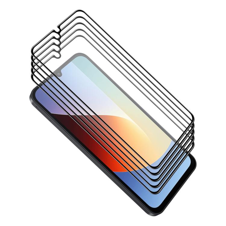 5pcs ENKAY Hat-Prince Full Glue High Aluminum-silicon Tempered Glass Film, For Redmi Note 17 Pro Max Global 163.4mm, For Redmi Note 17 4G / 5G Global 169.7mm, For Redmi 17C 5G, For Xiaomi Poco M8 Power 5G, For Redmi K100 Pro Max / Poco F9 Ultra 5G     ...