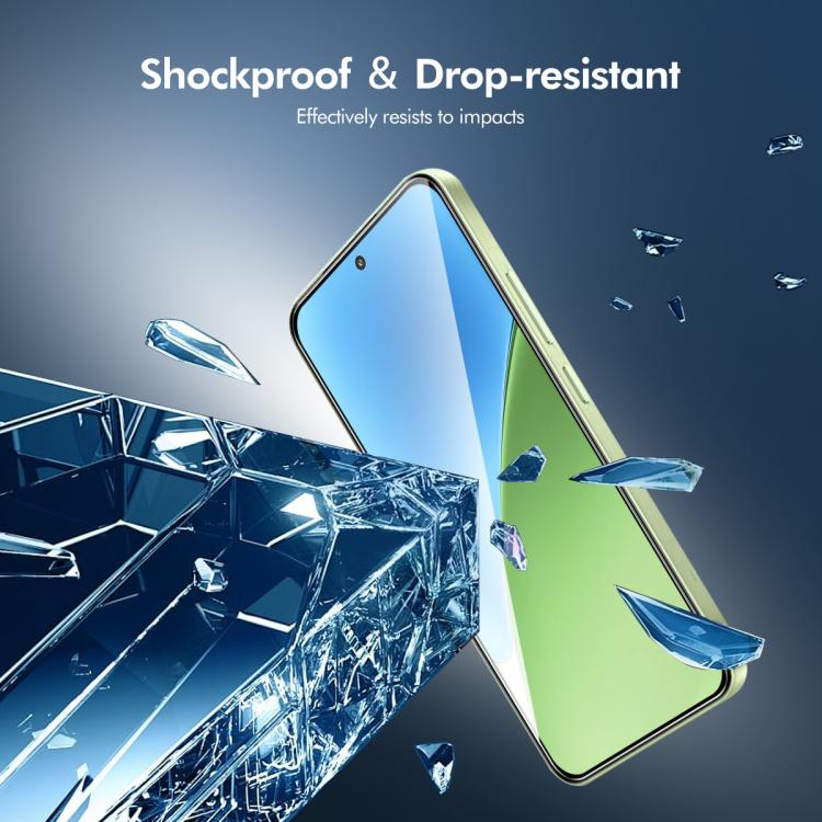 5pcs ENKAY Hat-Prince Full Glue High Aluminum-silicon Tempered Glass Film, For Redmi Note 17 Pro Max Global 163.4mm, For Redmi Note 17 4G / 5G Global 169.7mm, For Redmi 17C 5G, For Xiaomi Poco M8 Power 5G, For Redmi K100 Pro Max / Poco F9 Ultra 5G     ...