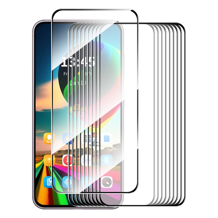 10pcs ENKAY Hat-Prince Full Glue High Aluminum-silicon Tempered Glass Film, For Redmi Note 15 Pro 5G Global 163.6mm, For Redmi 15C Global 171mm / Poco C85, For Redmi 15C 5G / 4G EU 173mm, For Redmi 13X, For Redmi Note 14S 4G, For Redmi Turbo 4         ...