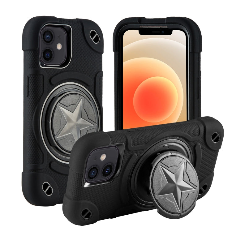Shield PC Hybrid Silicone Phone Case, For iPhone 12, For iPhone 12 Pro Max, For iPhone 12 Pro
