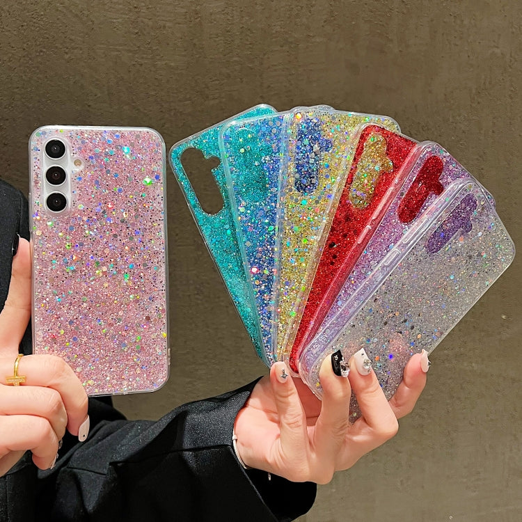 Glitter Sequins Epoxy TPU Phone Case, For Samsung Galaxy S25 Ultra 5G, For Samsung Galaxy A16, For Samsung Galaxy S24 FE 5G, For Samsung Galaxy A15, For Samsung Galaxy A55, For Samsung Galaxy A35