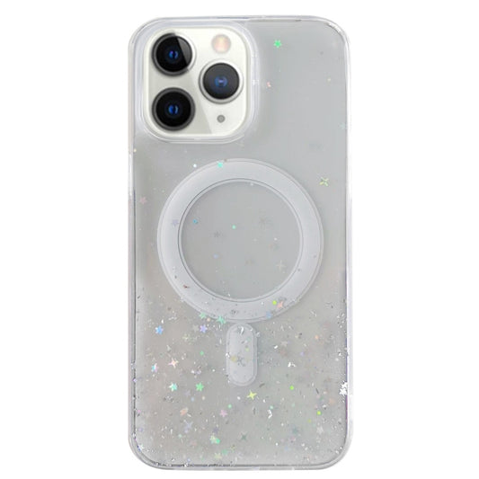 Glitter MagSafe Hybrid Clear TPU Phone Case, For iPhone 11 Pro Max, For iPhone 11, For iPhone 11 Pro