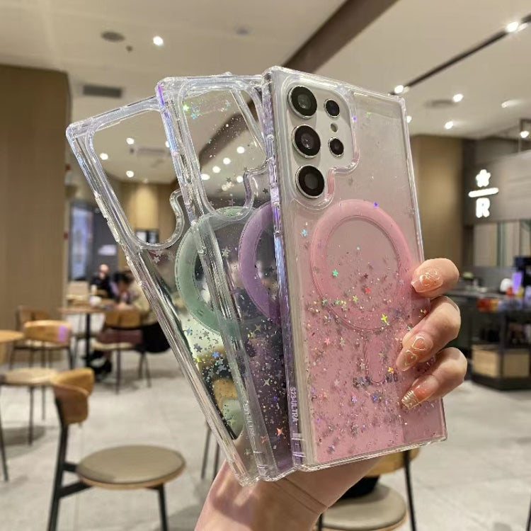 Magsafe Glitter TPU Phone Protective Case, For Samsung Galaxy S23 Ultra 5G, For Samsung Galaxy S23+ 5G, For Samsung Galaxy S23 5G, For Samsung Galaxy S22 Ultra 5G, For Samsung Galaxy S22+ 5G, For Samsung Galaxy S22 5G
