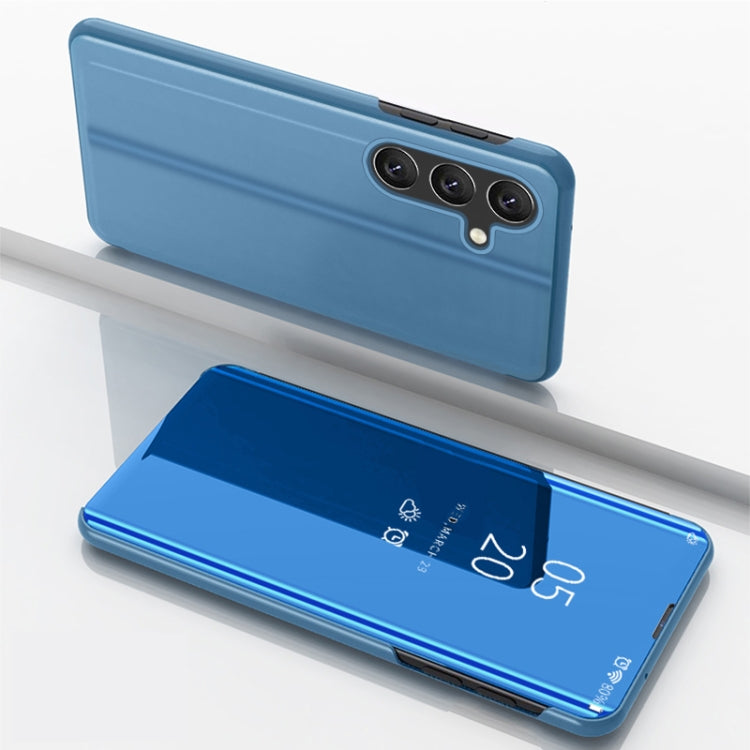 Plated Mirror Horizontal Flip Leather Phone Case with Holder, For Galaxy S25 FE 5G, For Galaxy A17 5G, For Galaxy S25 Edge 5G, For Galaxy A56 5G, For Galaxy A26 5G, For Galaxy A36 5G