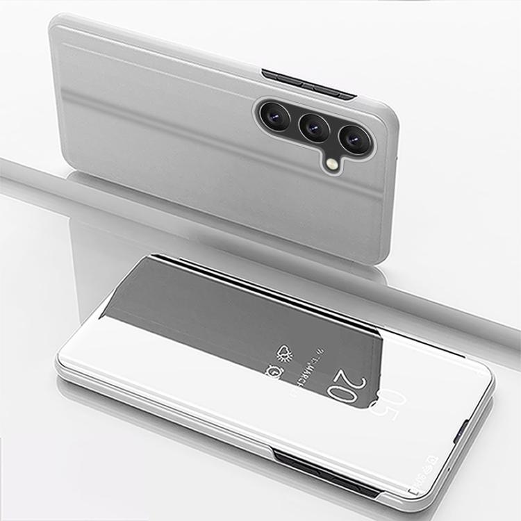 Plated Mirror Horizontal Flip Leather Phone Case with Holder, For Galaxy S25 FE 5G, For Galaxy A17 5G, For Galaxy S25 Edge 5G, For Galaxy A56 5G, For Galaxy A26 5G, For Galaxy A36 5G