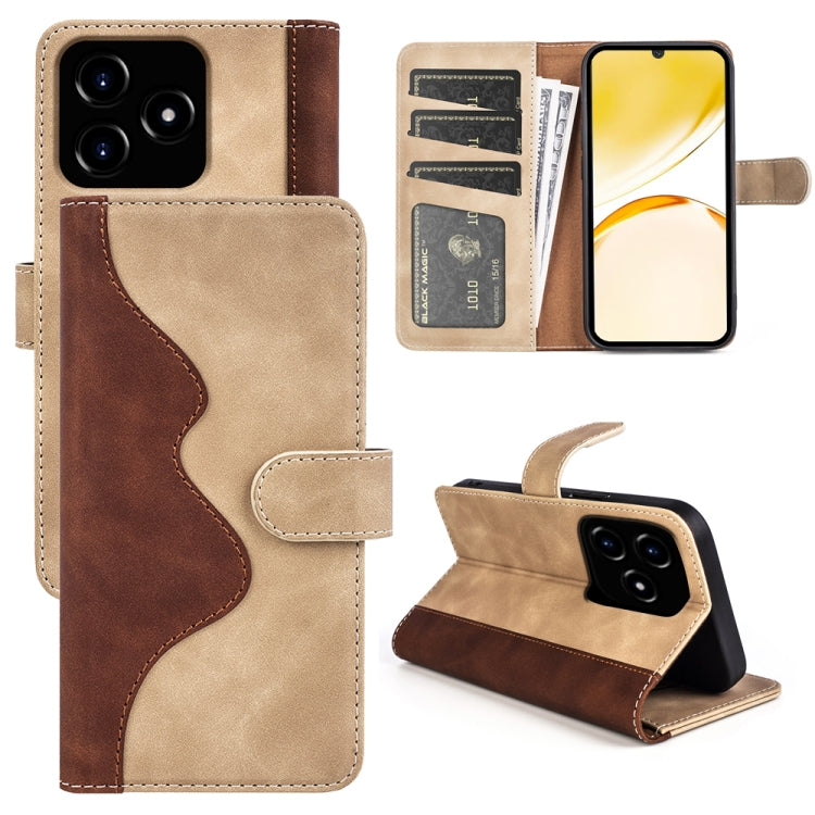 Stitching Horizontal Flip Leather Phone Case, For Realme 12+ 5G, For Realme 12 Pro+, For Realme C67 4G, For Realme 11X, For Realme C65 4G, For Realme Narzo N53 / C53