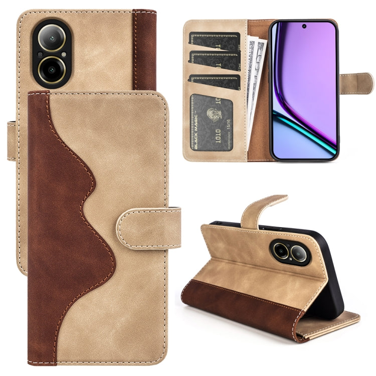 Stitching Horizontal Flip Leather Phone Case, For Realme 12+ 5G, For Realme 12 Pro+, For Realme C67 4G, For Realme 11X, For Realme C65 4G, For Realme Narzo N53 / C53
