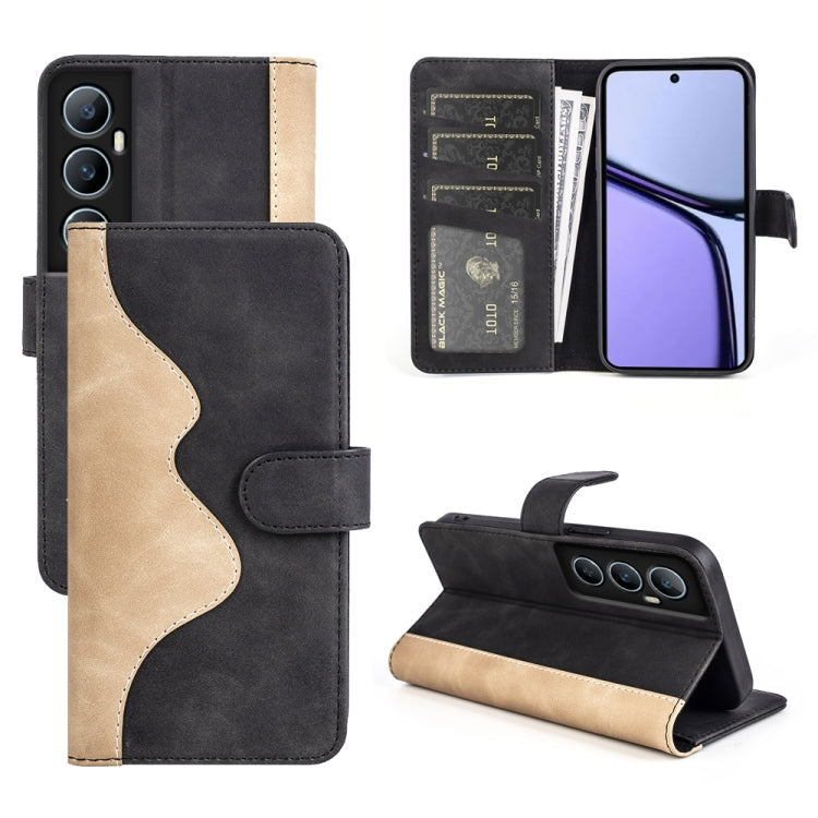 Stitching Horizontal Flip Leather Phone Case, For Realme 12+ 5G, For Realme 12 Pro+, For Realme C67 4G, For Realme 11X, For Realme C65 4G, For Realme Narzo N53 / C53