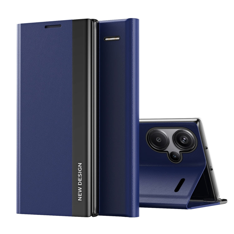 Side Electroplated Adsorption Leather Phone Case, For Xiaomi Redmi 13C, For Xiaomi Redmi Note 13 Pro+, For Xiaomi 13T Pro, For Xiaomi Redmi Note 12S, For Xiaomi Redmi Note 12 4G, For Redmi Note 15 Pro+ Global 163.3mm