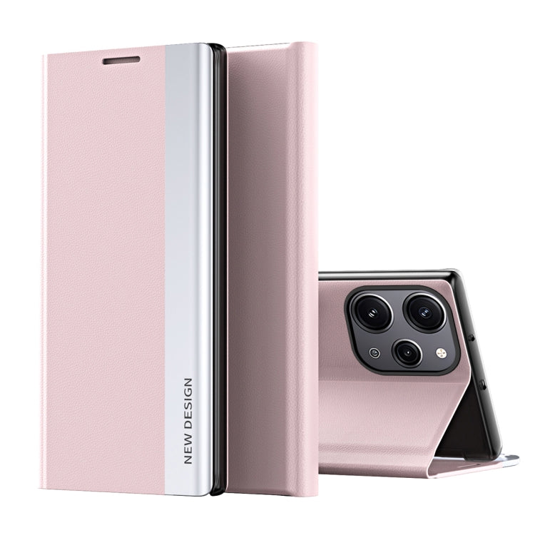 Side Electroplated Adsorption Leather Phone Case, For Xiaomi Redmi 13C, For Xiaomi Redmi Note 13 Pro+, For Xiaomi 13T Pro, For Xiaomi Redmi Note 12S, For Xiaomi Redmi Note 12 4G, For Redmi Note 15 Pro+ Global 163.3mm